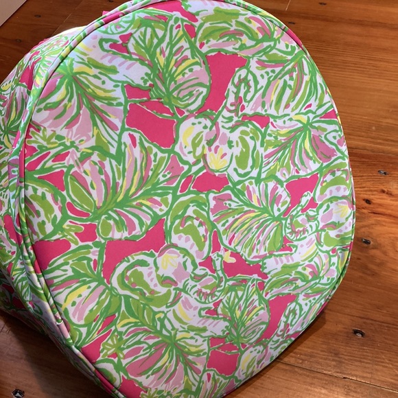 LILLY PULTIZER Printed Carry All Tote Beach Picnic Storage Beverage Bucket Bag - Picture 8 of 10
